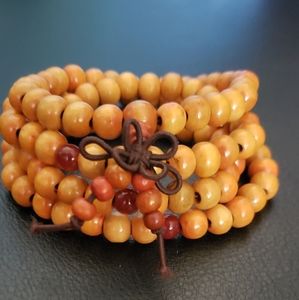 NWT Tan Mala 8mm Prayer Bead Bracelet